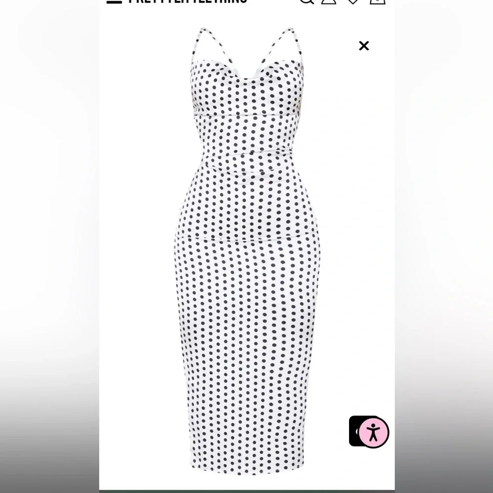 Midi polka dot dress - Picture 6 of 7